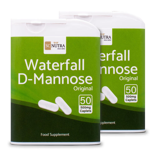 Waterfall D-Mannose Caplets / Easy Swallow Tablets 500mg