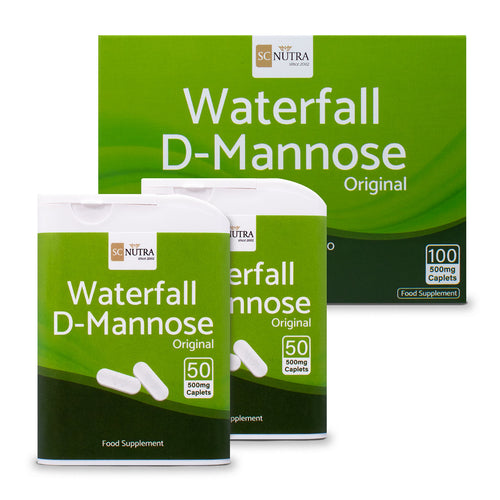 Waterfall D-Mannose Caplets / Easy Swallow Tablets 500mg