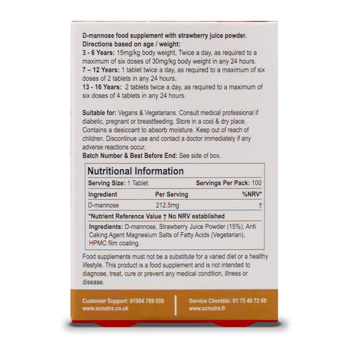 Waterfall D-Mannose Children - Strawberry Melt in the Mouth Tablets