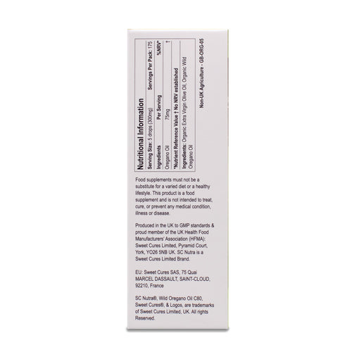 Organic Wild Oregano Oil C80 25ml