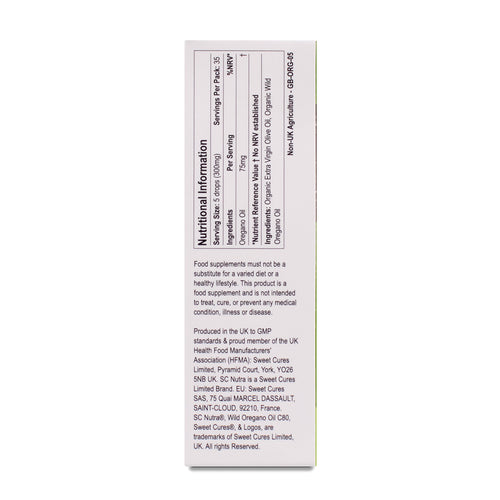 Organic Wild Oregano Oil C80 5ml