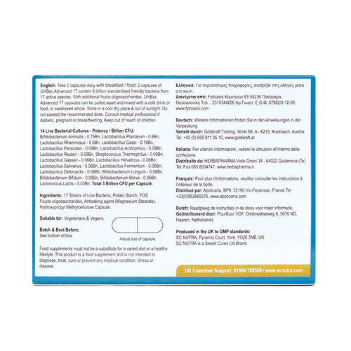 Bundle Offer - UniBac Advanced 17 Live Unified Bacteria Blend (3 Packs)