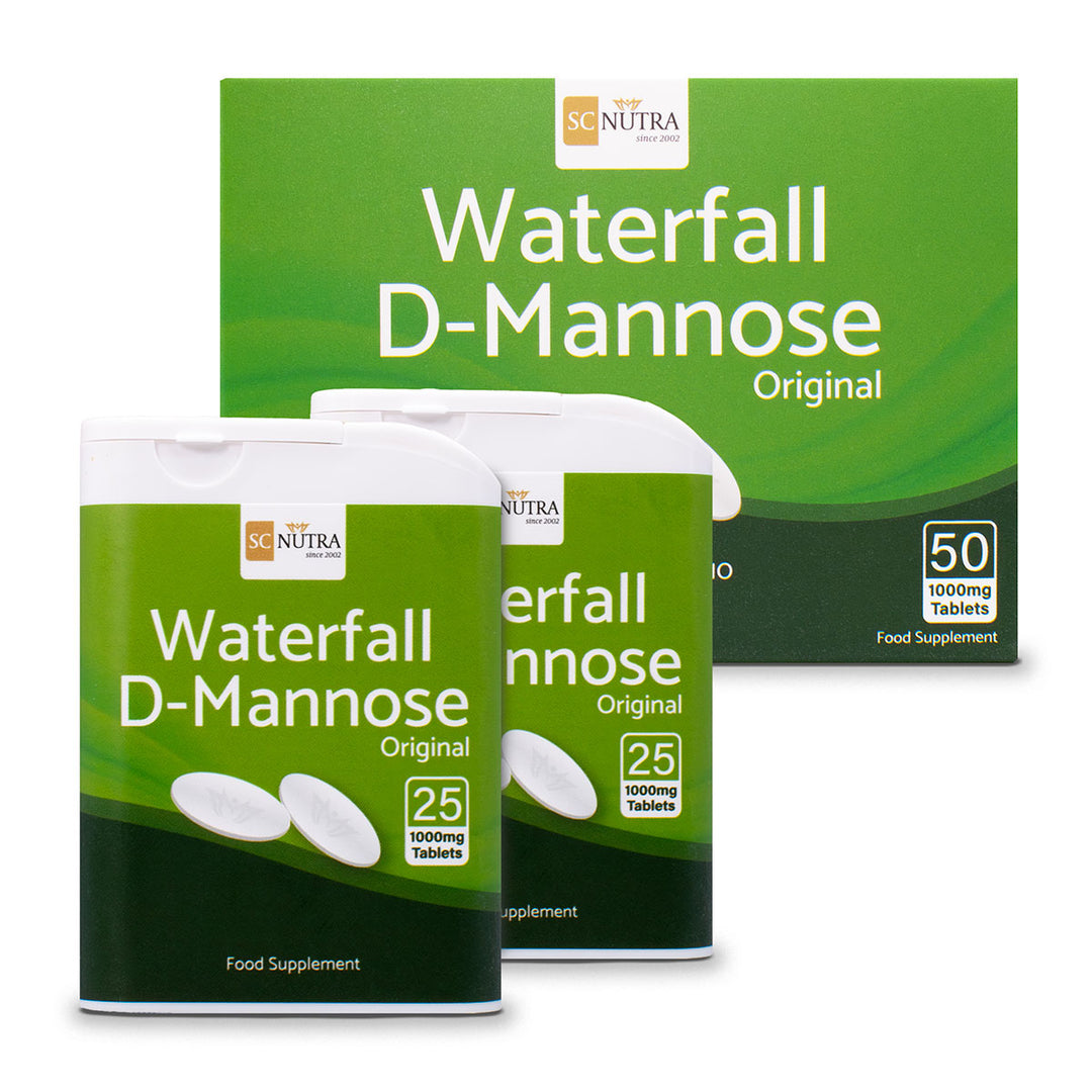 WATERFALL D MANNOSE TABLETS 1000MG visual data 6